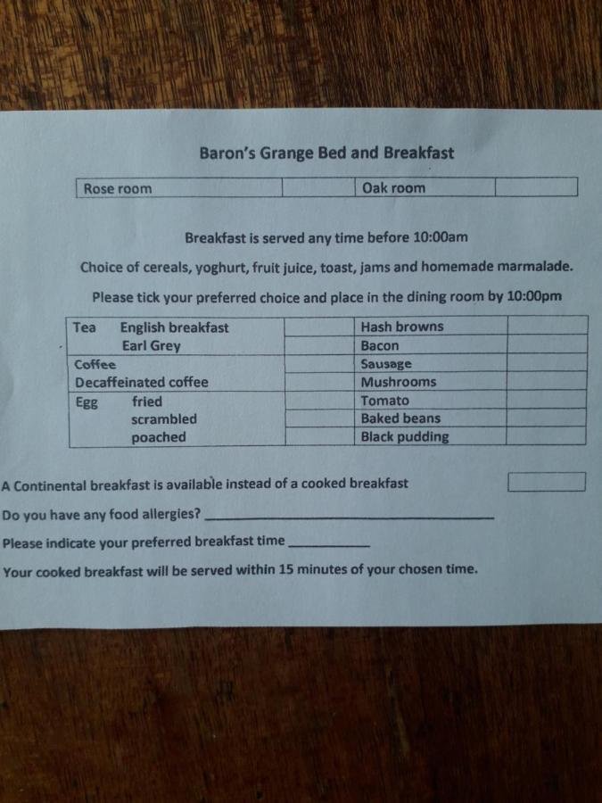 Bed and Breakfast Baron'S Grange Iden Экстерьер фото